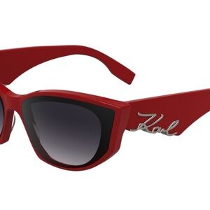 Karl Lagerfeld Bold Red Sunglasses